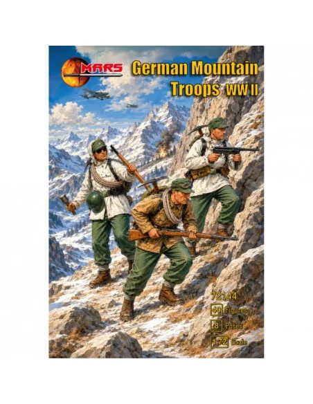 [NO_DESC] WWII German Mountain Troops, 1/72 - Mars Figures MS72144