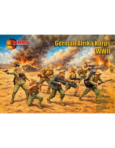 WWII German Afrika Korps, 1/72 - Mars Figures MS72148