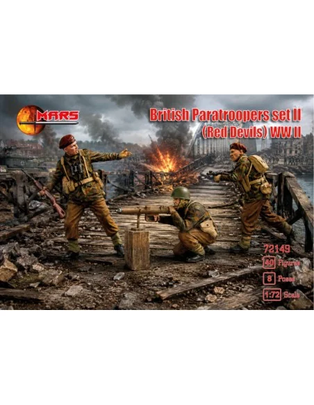 [NO_DESC] WWII British Paratroopers (Red Devils), set 2, 1/72 - Mar...