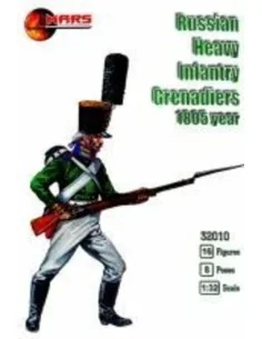 Russian heavy infantry grenadiers, 1805ye, 1/32 - Mars Figures MS32010