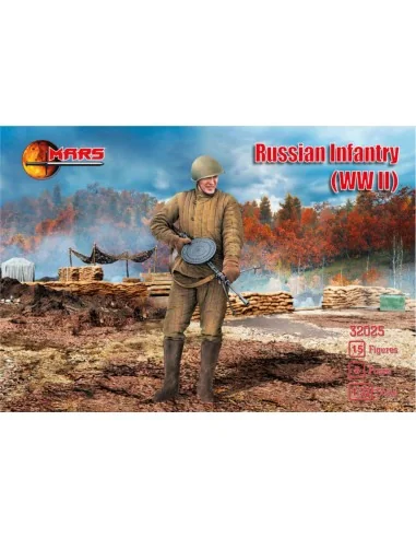 WWII Russian infantry, 1/32 - Mars Figures MS32025