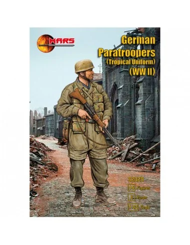 WWII German Paratroopers (Tropical Uniform), 1/32 - Mars Figures MS...