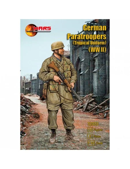 WWII German Paratroopers (Tropical Uniform), 1/32 - Mars Figures MS...