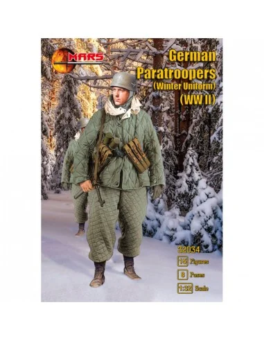 WWII German Paratroopers (Winter Uniform), 1/32 - Mars Figures MS32034