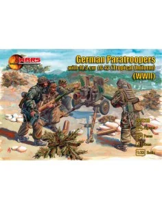 German Paratroopers with 10.5cm LG42 (Tropical Uniform) WWII, 1/32 ...