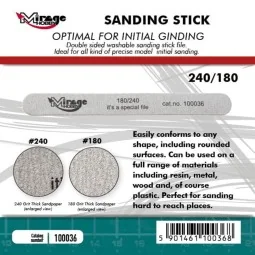 MIRAGE Sanding Stick Double Grid 180/240 - Mirage Hobby 100036