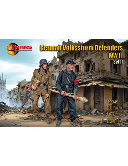 German Volkssturm Defenders, set 2, 1/32 - Mars Figures MS32049