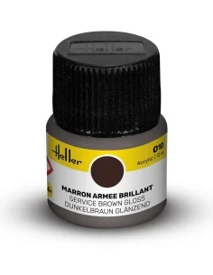 Acrylic Colour 010 Service Brown Gloss - Heller 9010