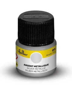 Acrylic Colour 011 Silver Metallic - Heller 9011