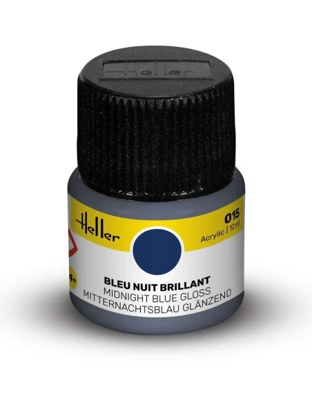 Acrylic Colour 015 Midnight Blue Gloss - Heller 9015