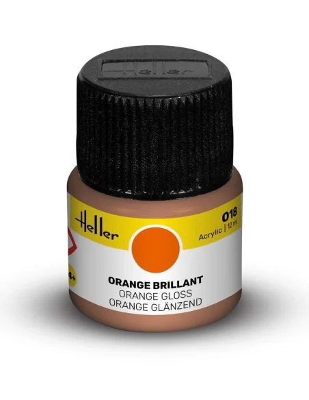 Acrylic Colour 018 Orange Gloss - Heller 9018