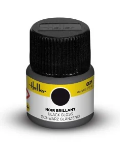 Acrylic Colour 021 Black Gloss - Heller 9021