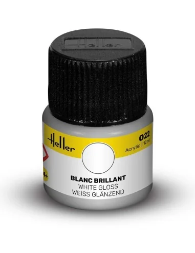 Acrylic Colour 022 White Gloss - Heller 9022