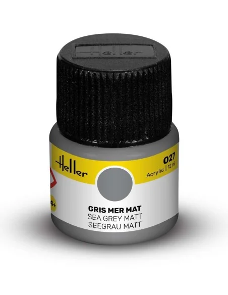 Acrylic Colour 027 Sea Grey Matt - Heller 9027