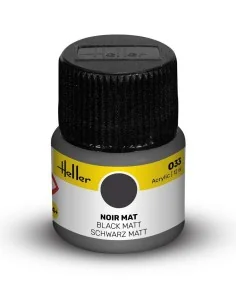Acrylic Colour 033 Black Matt - Heller 9033