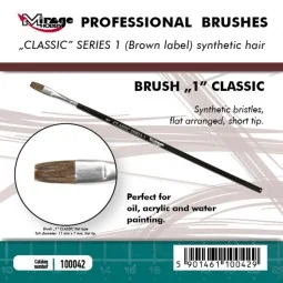 MIRAGE BRUSH FLAT HIGH QUALITY CLASSIC SERIES 1 size 1 - Mirage Hob...
