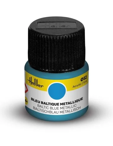 Acrylic Colour 052 Baltic Blue Metallic - Heller 9052