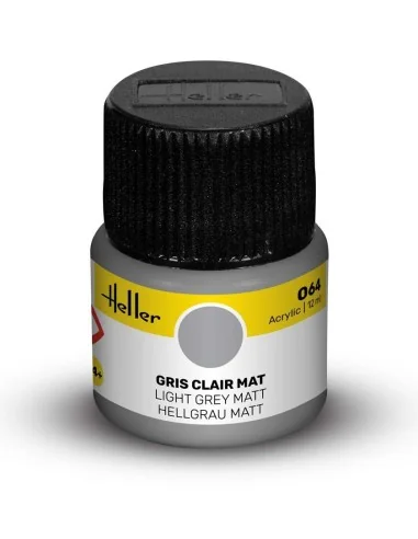 Acrylic Colour 064 Light Grey Matt - Heller 9064