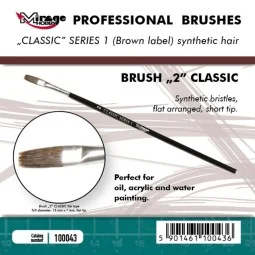 MIRAGE BRUSH FLAT HIGH QUALITY CLASSIC SERIES 1 size 2 - Mirage Hob...