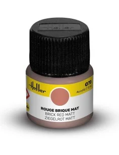 Acrylic Colour 070 Brick Red Matt - Heller 9070