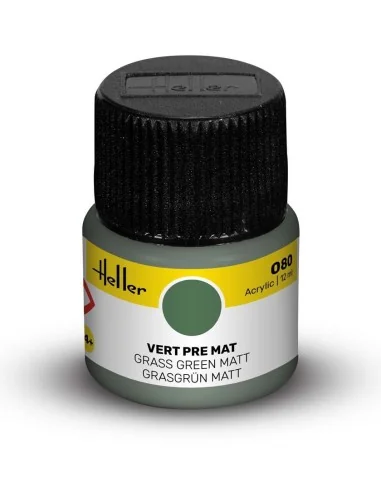 Acrylic Colour 080 Grass Green Matt - Heller 9080