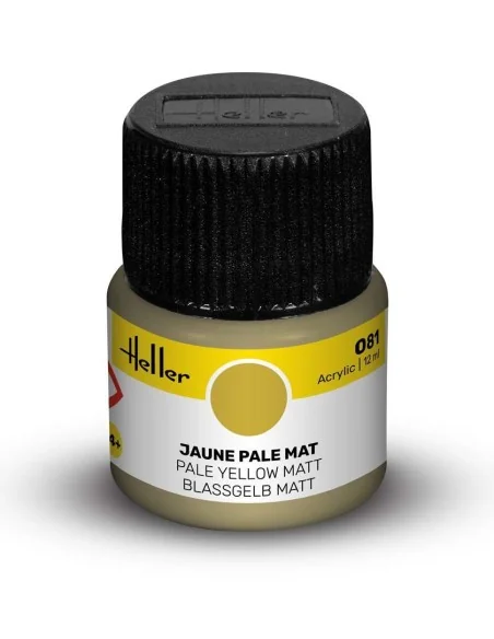 Acrylic Colour 081 Pale Yellow Matt - Heller 9081