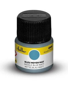 Acrylic Colour 089 Middle Blue Matt - Heller 9089