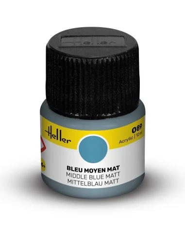 Acrylic Colour 089 Middle Blue Matt - Heller 9089