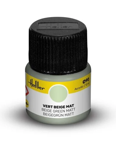 Acrylic Colour 090 Beige Green Matt - Heller 9090