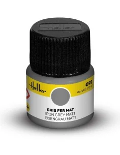 Acrylic Colour 092 Iron Grey Matt - Heller 9092