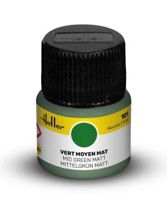 Acrylic Colour 101 Mid Green Matt - Heller 9101