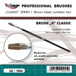 MIRAGE BRUSH FLAT HIGH QUALITY CLASSIC SERIES 1 size 4 - Mirage Hob...
