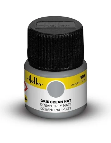 Acrylic Colour 106 Ocean Grey Matt - Heller 9106