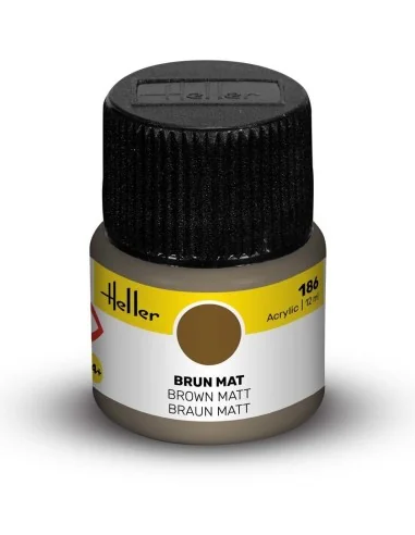 Acrylic Colour 186 Brown Matt - Heller 9186