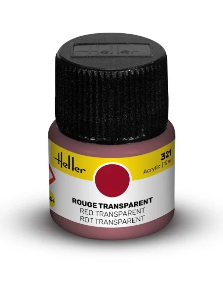 Acrylic Colour 321 Red Transparent - Heller 9321