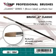 MIRAGE BRUSH FLAT HIGH QUALITY CLASSIC SERIES 1 size 6 - Mirage Hob...