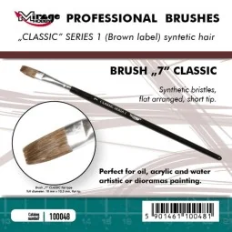 MIRAGE BRUSH FLAT HIGH QUALITY CLASSIC SERIES 1 size 7 - Mirage Hob...