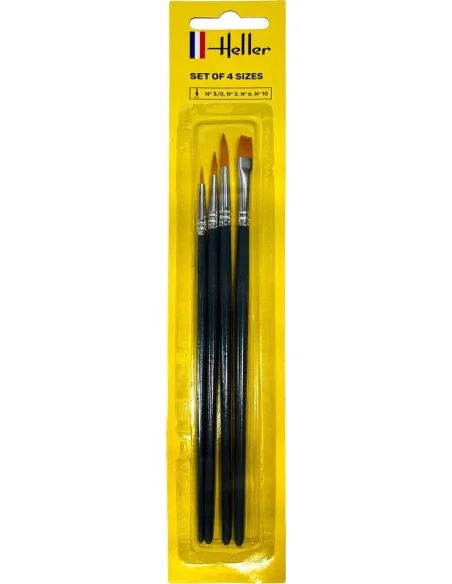 Brush Set No. 3/0-3-6-10 - Heller 9901