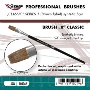 MIRAGE BRUSH FLAT HIGH QUALITY CLASSIC SERIES 1 size 8 - Mirage Hob...