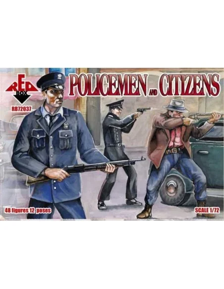 Policemen and citizens, 1/72 - Red Box RB72037