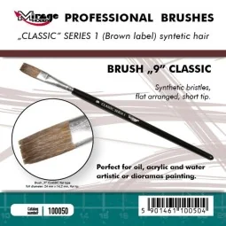 MIRAGE BRUSH FLAT HIGH QUALITY CLASSIC SERIES 1 size 9 - Mirage Hob...