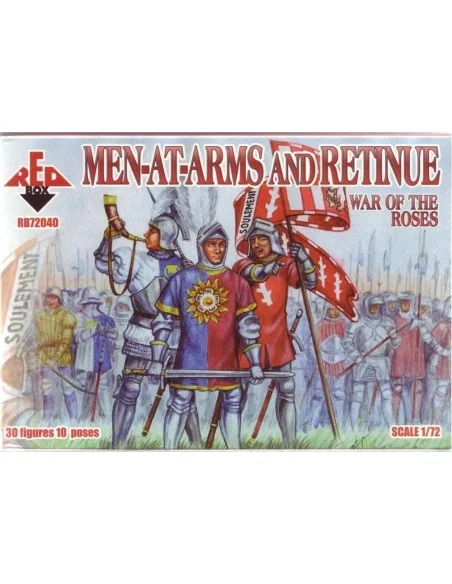 War of the Roses 1. Men-at-Arms & Retinu, 1/72 - Red Box RB72040