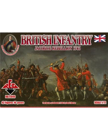 British Infantry 1745, Jacobite Rebellion, 1/72 - Red Box RB72049
