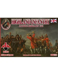 Highland Infantry 1745, Jacobite Rebell., 1/72 - Red Box RB72050