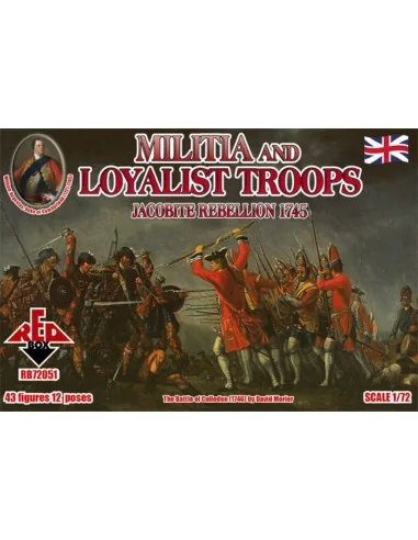 Militia+Loyalist Troops 1745, Jacobite R., 1/72 - Red Box RB72051
