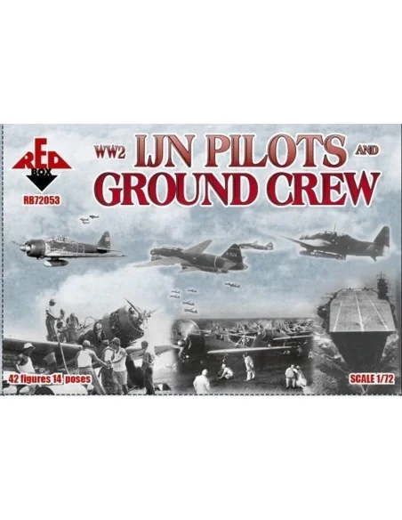 WW2 IJN pilots and ground crew, 1/72 - Red Box RB72053
