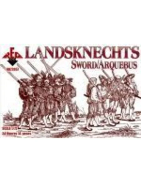 Landsknechts (Sword/Arquebus) 16th centu, 1/72 - Red Box RB72057