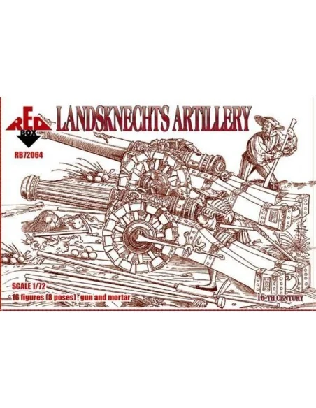 Landsknechts (Artillery), 16th century, 1/72 - Red Box RB72064