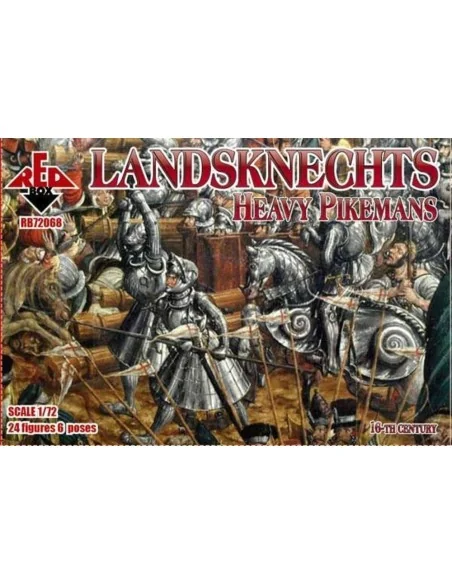 Landknechts (Heavy pikemen), 16th centur, 1/72 - Red Box RB72068