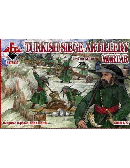 Turkish Siege Artillery Mortar, 1/72 - Red Box RB72070